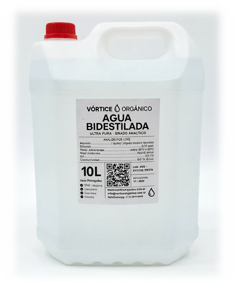 Bidón de 10 litros de agua bidestilada para CPAP